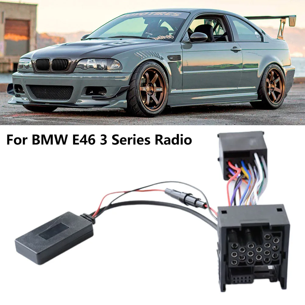 

Cable Car Audio Cable Audio Cable Black Car Audio Cable 12V ACC+ Audio Cable Adapter For BMW E46 3 Series High Quality Brand New