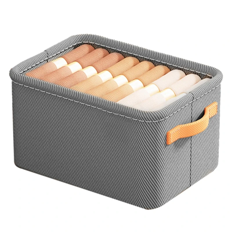 WISH Multi-Functional Closet Organizer,Steel Ring Storage Box, Fabric Folding Bedroom Wardrobe Clothes Storage Box 6