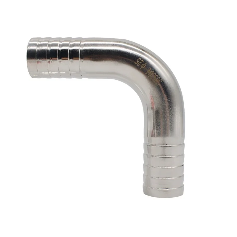 Produktbild von 90° Edelstahl-Schlauchbogen 304 – Schlauch ID 12,7-89mm, Hygienisch, Poliert, Für Pharma & Lebensmittel, Sanitärqualität (19mm)