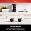 14-Cup Coffee Maker PRO, 14-Cup Glass Carafe, Freshness Timer, with Permanent Filter, Black Stainless Steel 4