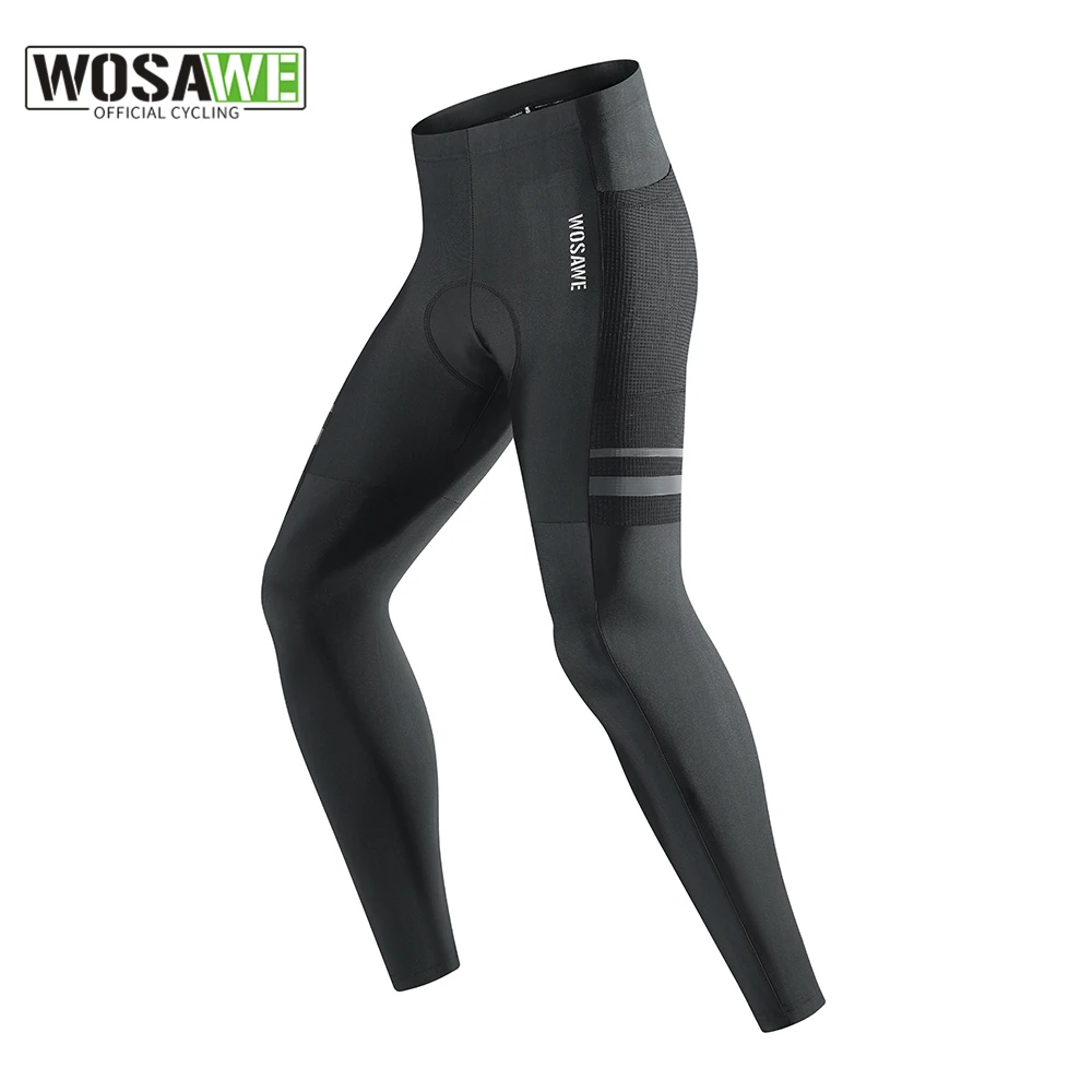 Pantalon De Pluie Cyclisme WOSAWE – Imperméable, Coupe Athlétique, Cache-chaussures Intégré – Noir