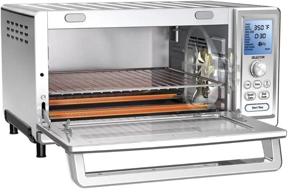 Convection Toaster Oven, Stainless Steel, 16.93"D x 20.87"W x 11.42"H, TOB-260N1 4