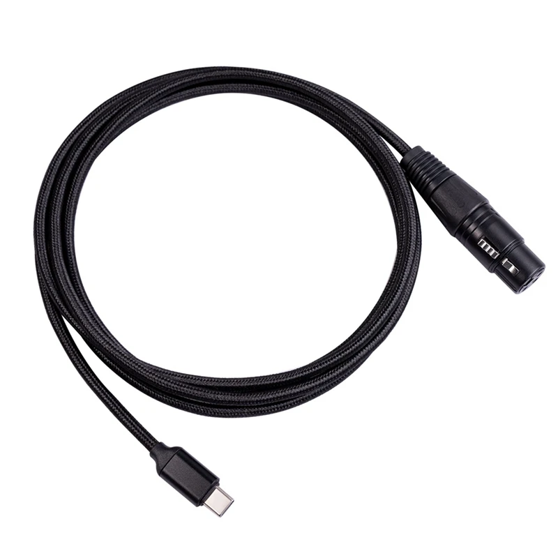 

Кабель с 2 USB C на XLR Female, кабель для микрофона USB C типа C Male на XLR Female Mic Link Studio Audio Cord (2 м/6,6 фута)