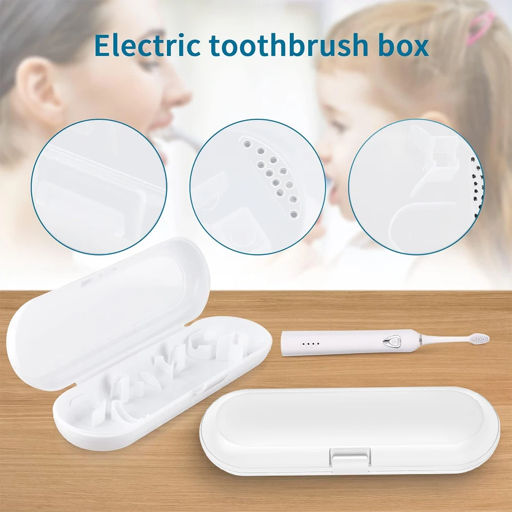 Electric Toothbrush Travel Case for Oral B, Philips Sonicare & Other Electric Toothbrush, Portable Travel Box Toothbrush Holder