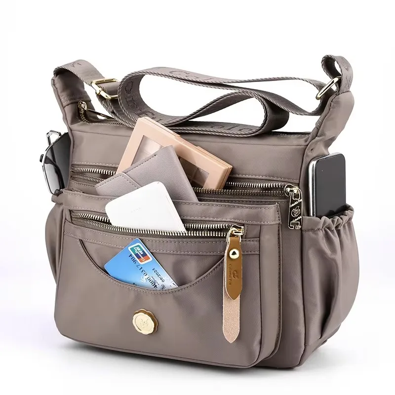 Colorful Fox Multi Layer Shoulder Bag Large Capacity Anti Splash