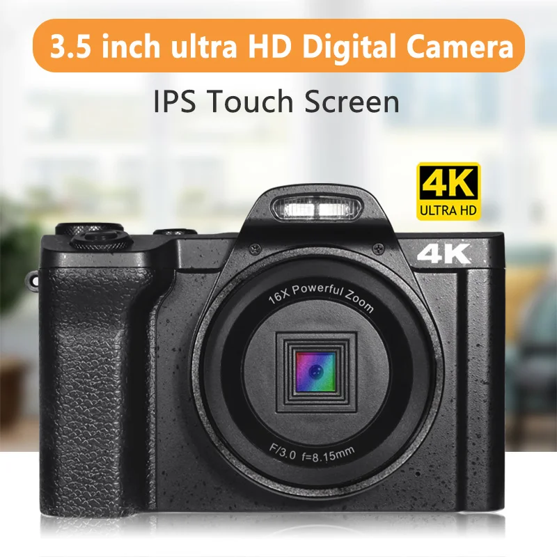 4k Digital Camera FHD 48mp Video Camera Camcorder 16x Digital Zoom Wifi Vlogging Camera With 3.5-inch Ips Screen Cameras