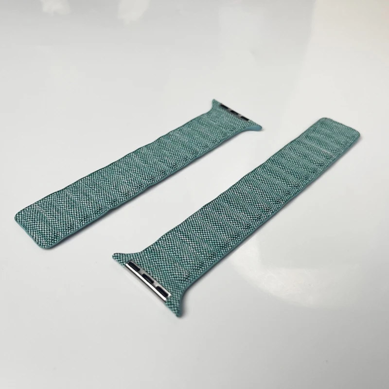 애플 워치 7 8 밴드용 오리지널 마그네틱 팔찌 루프, 울트라 49mm, 44mm, 45mm, 42mm, 38, 40, 41mm, 데님 브레이드 코레아 iWatch se 6