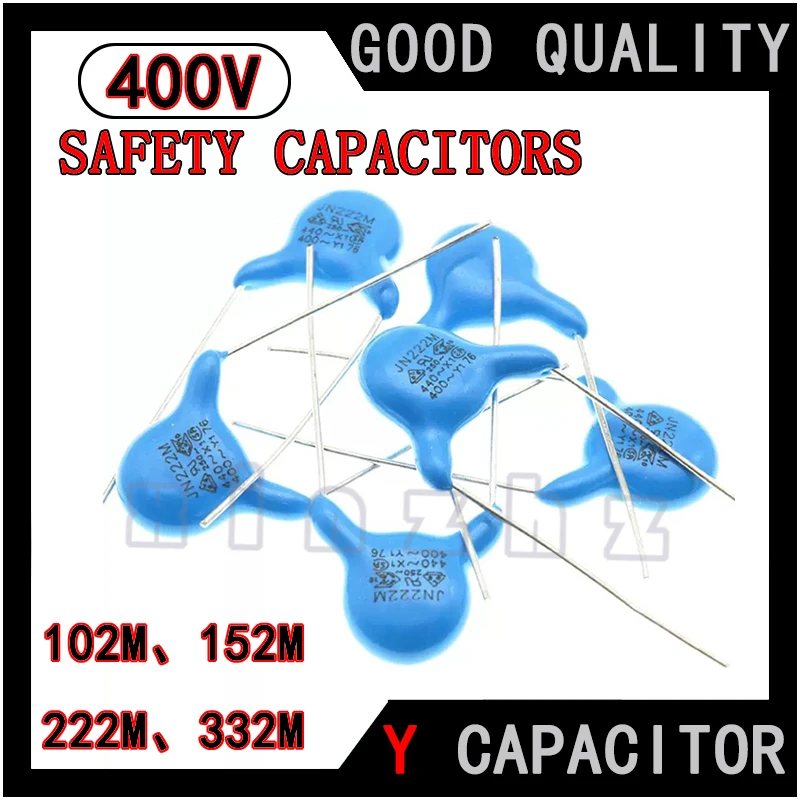 20PCS 400V Safety Capacitor Y1 Capacitor 1NF 1.5NF 2.2NF 3.3NF 102M 152M 222M 332M X1Y1