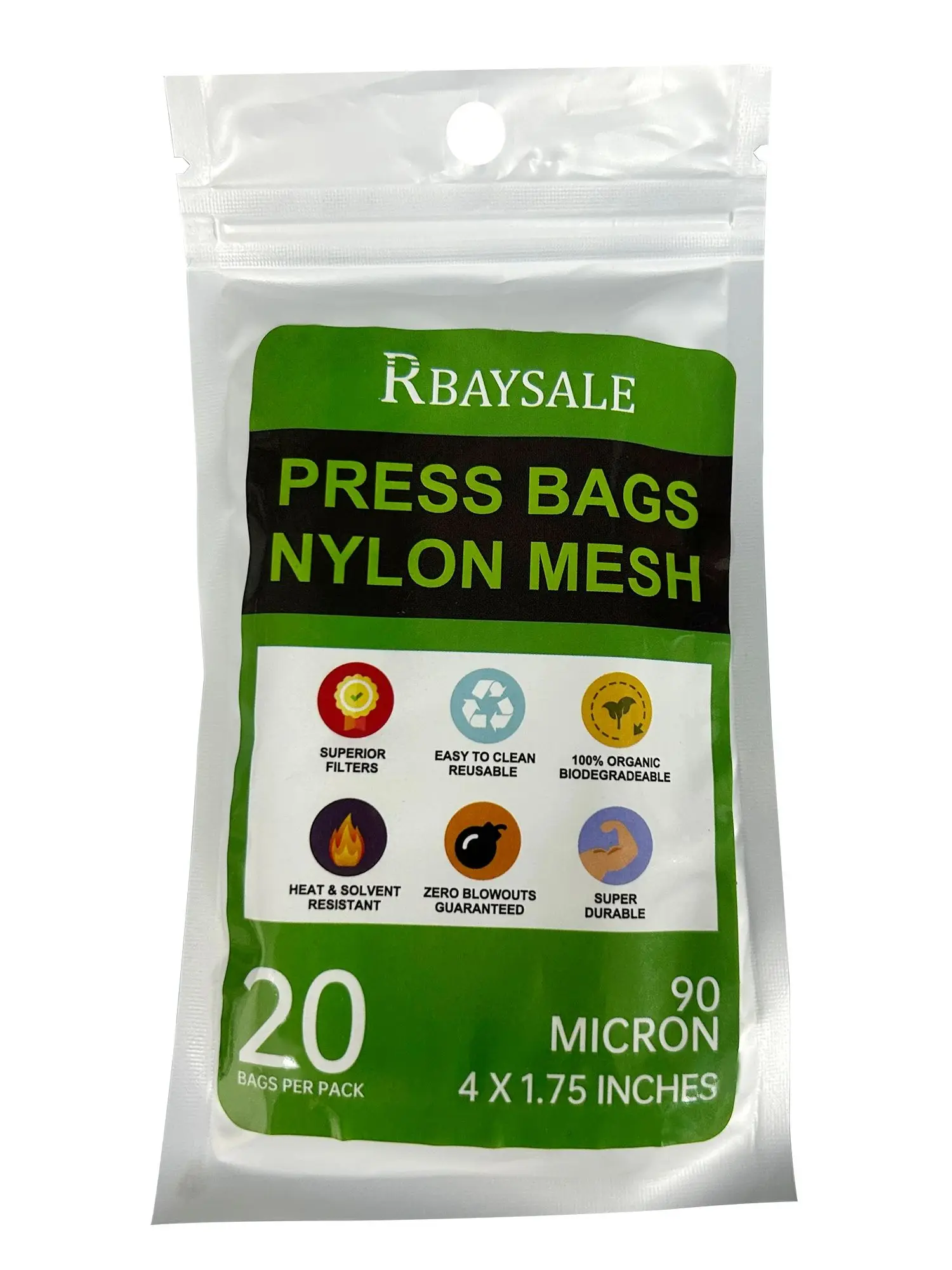 Rosin Press Bag 90um Nylon Rosin Filter Bag For Wax Oil Exracting Machine Tool Kit 20 pcs