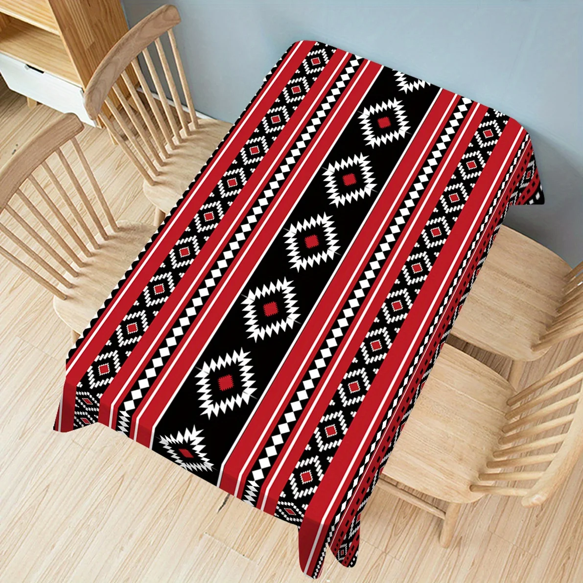 1pc Tablecloth, Vintage, Bohemian Tablecloth, Rectangle - Tablecloth For Dining Room, Office, Writing Table, Home Decor, Kitchen 2
