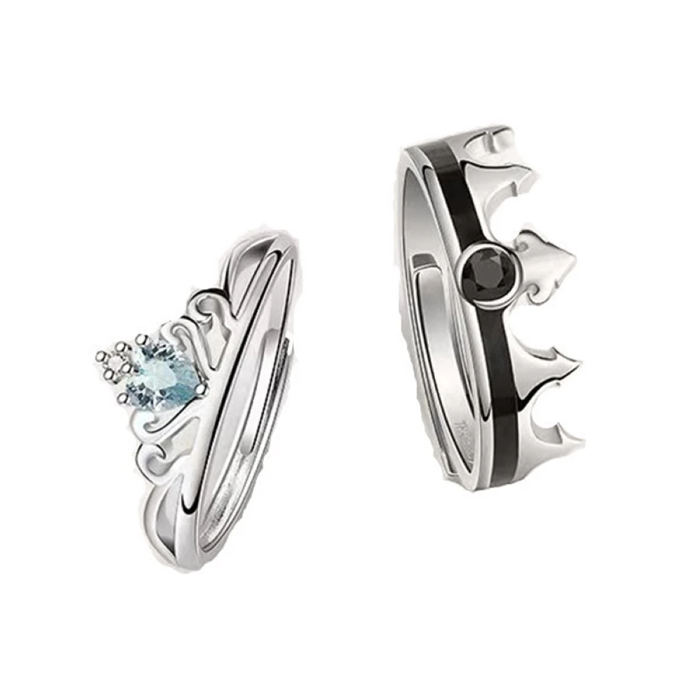 1 par de anillos de chapados en cobre y platino con apertura superpuesta, joyería de dedo ajustable, venta al por mayor, envío gratis| | - AliExpress