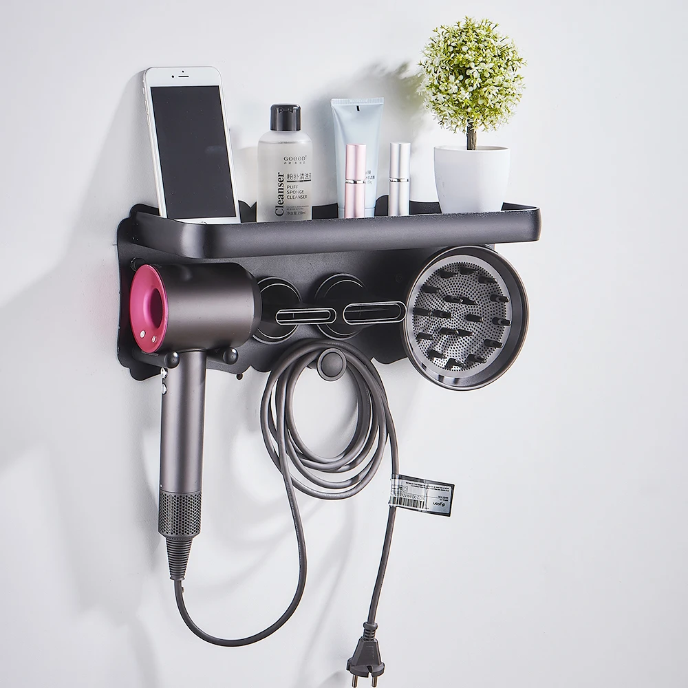 Storage Rack Hair Dryer Wall Holder Dyson Wall Mounted Holder Rack