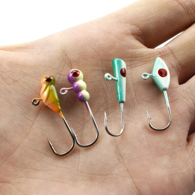 10PCS/Lot 2g 29mm Diamond Jig Head Hook Soft Bait Sharp Hooks