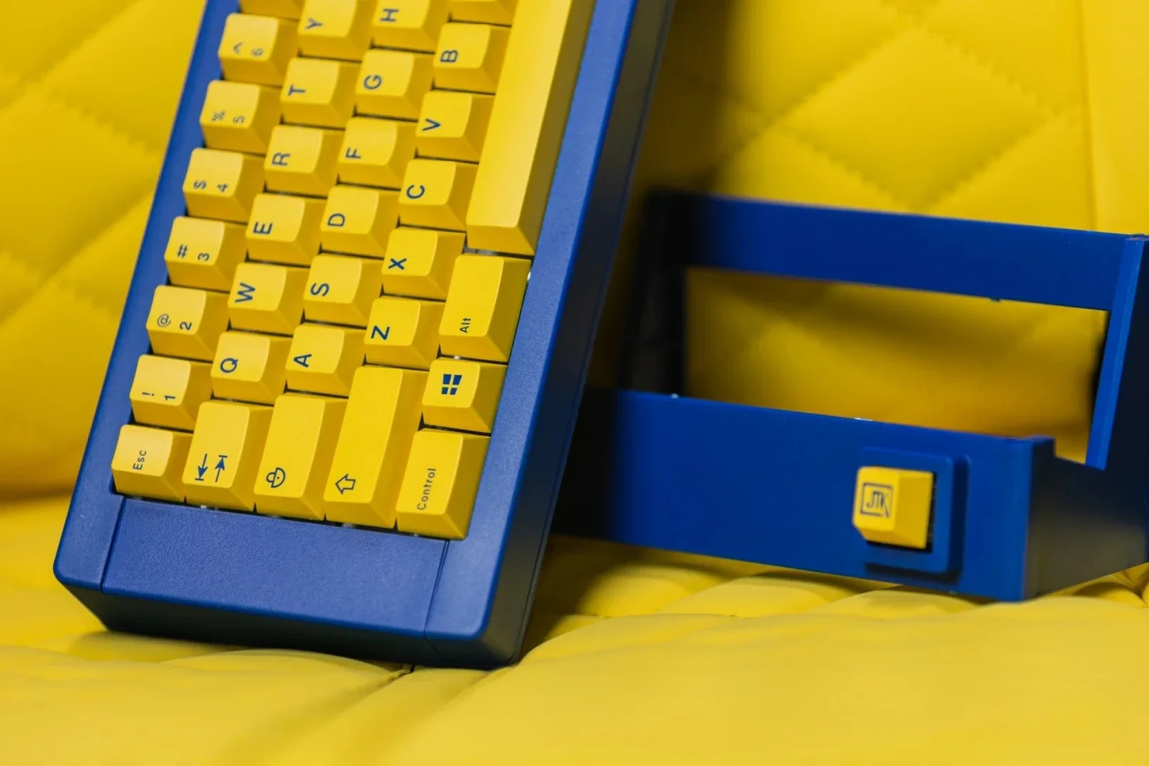 Jtk Ikey-amarelo Azul Tema Keycap Grupo Cores Abs Custom Keyboard Cap Cereja Perfil Key Cap Acessório Teclado Mecânico - Imagem 2