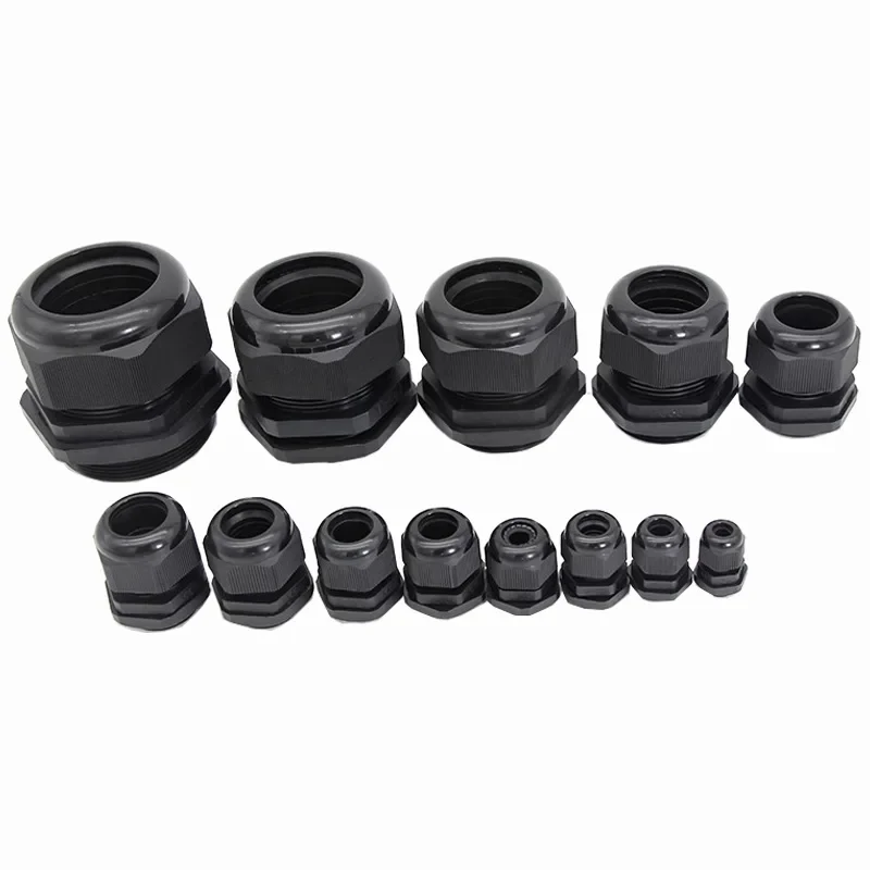 Description Picture 5 of item10/5pcs Waterproof Cable Gland Connector IP68 White Black Nylon Plastic Metric Cable M20 M22 M24 M25 for 10-16mm Cable