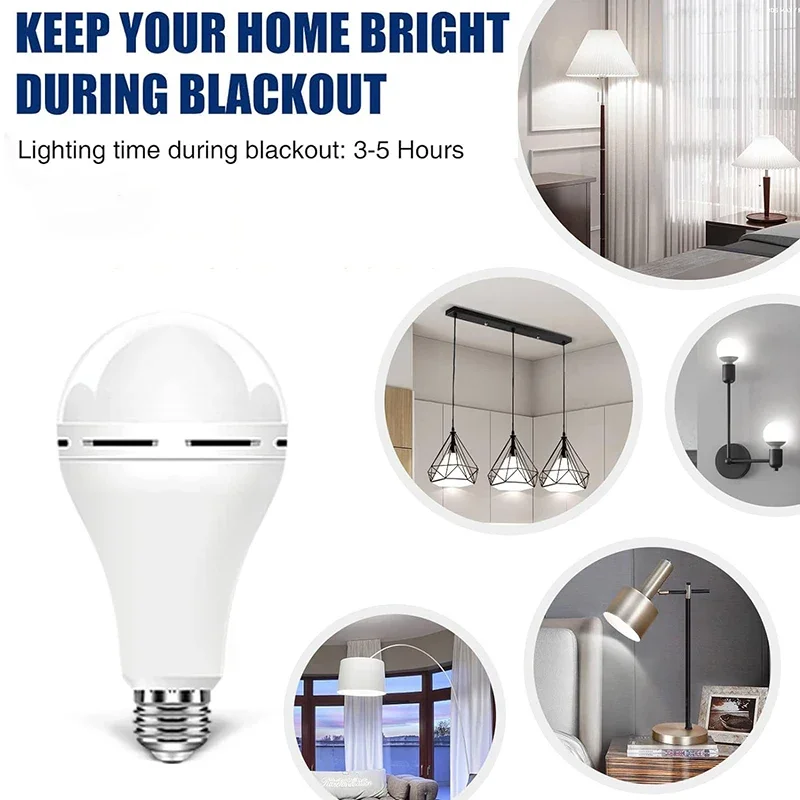 LED Emergency Light 1/3 Pcs Rechargeable Outdoor Waterproof Portable Hanging Night Light Adjustable Camping Fishing Garden