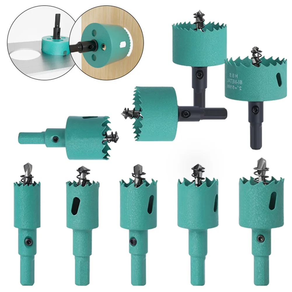 

16-50mm Bi-Metal Hole Saw Drill Bit HSS M42 Steel For Plasterboard Metal Plastic Iron Wood Cutter Carpentry Tools