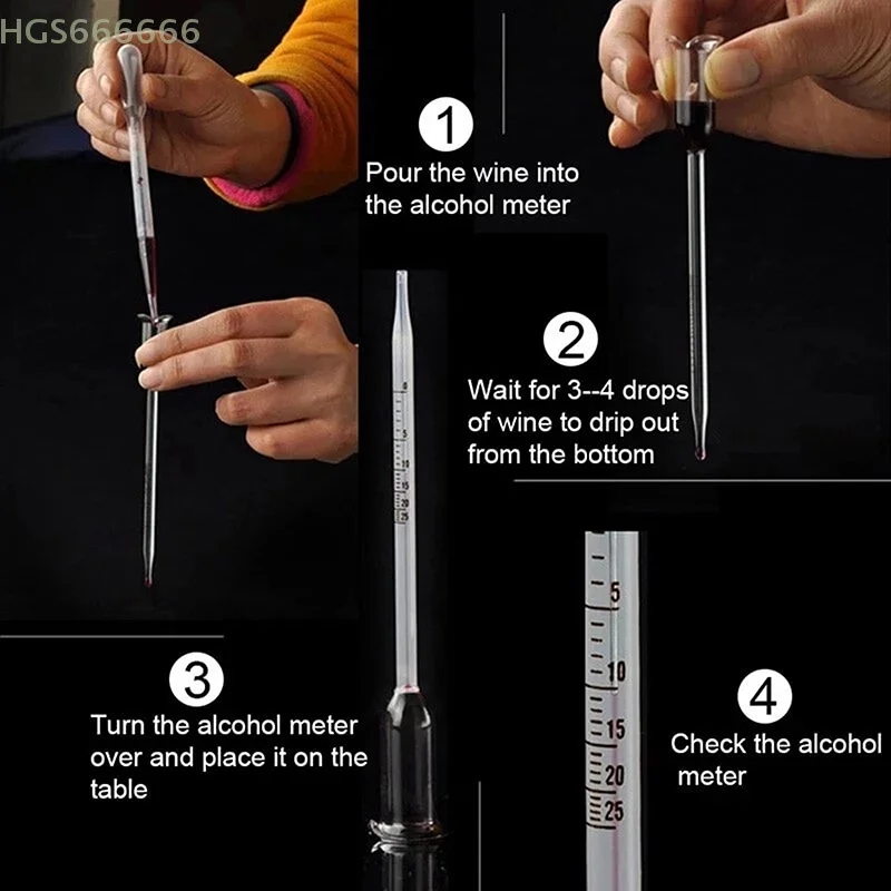 Meter Wine Meter 25 Degree Wine Alcohol Fruit Rice Concentration