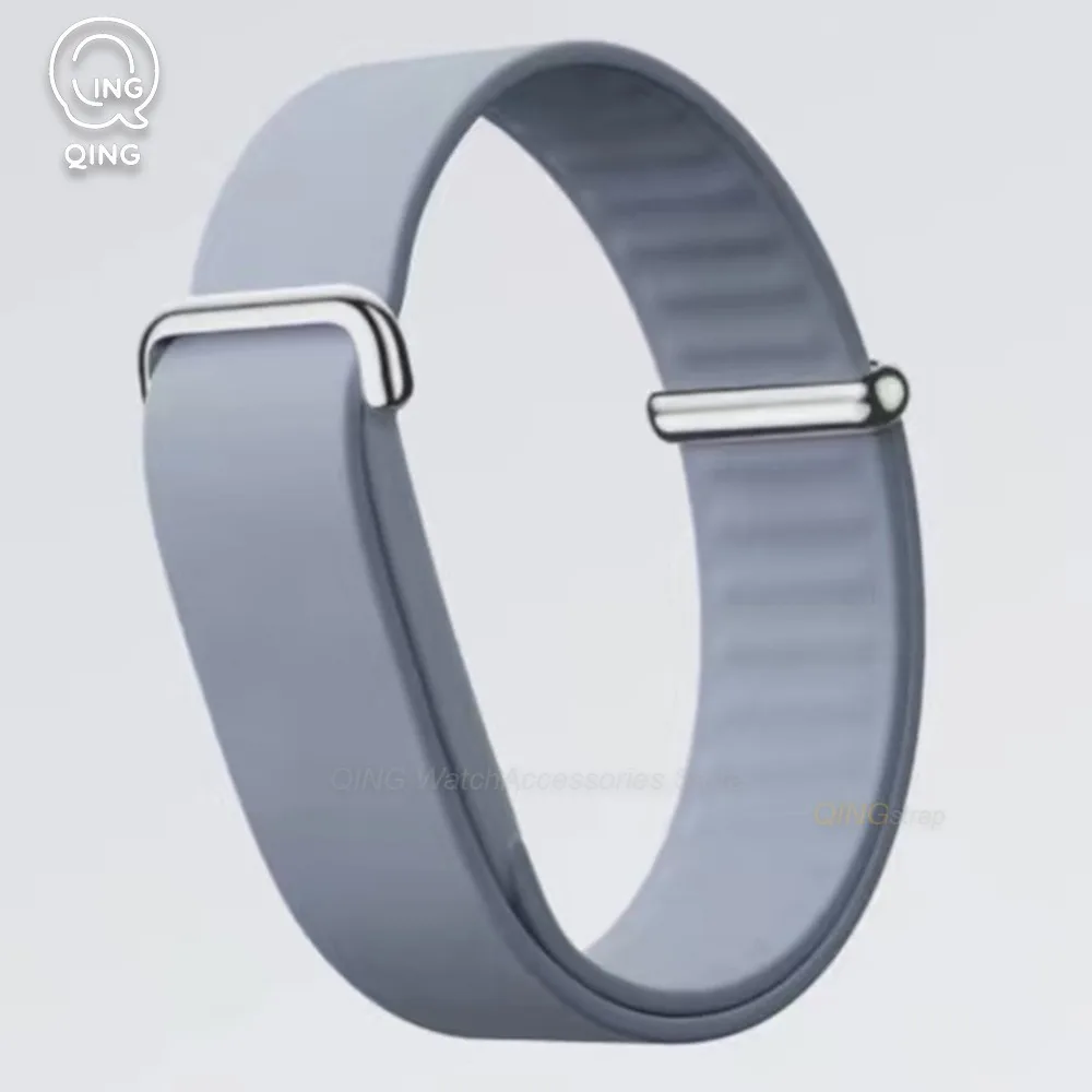 Enhanced Silicone Sport Loop Wristband - Soft, Waterproof Strap