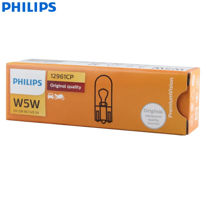 Philips Rephilips Led T10 W5w 6000k Signal Lamp 2-pack For Universal  Vehicles