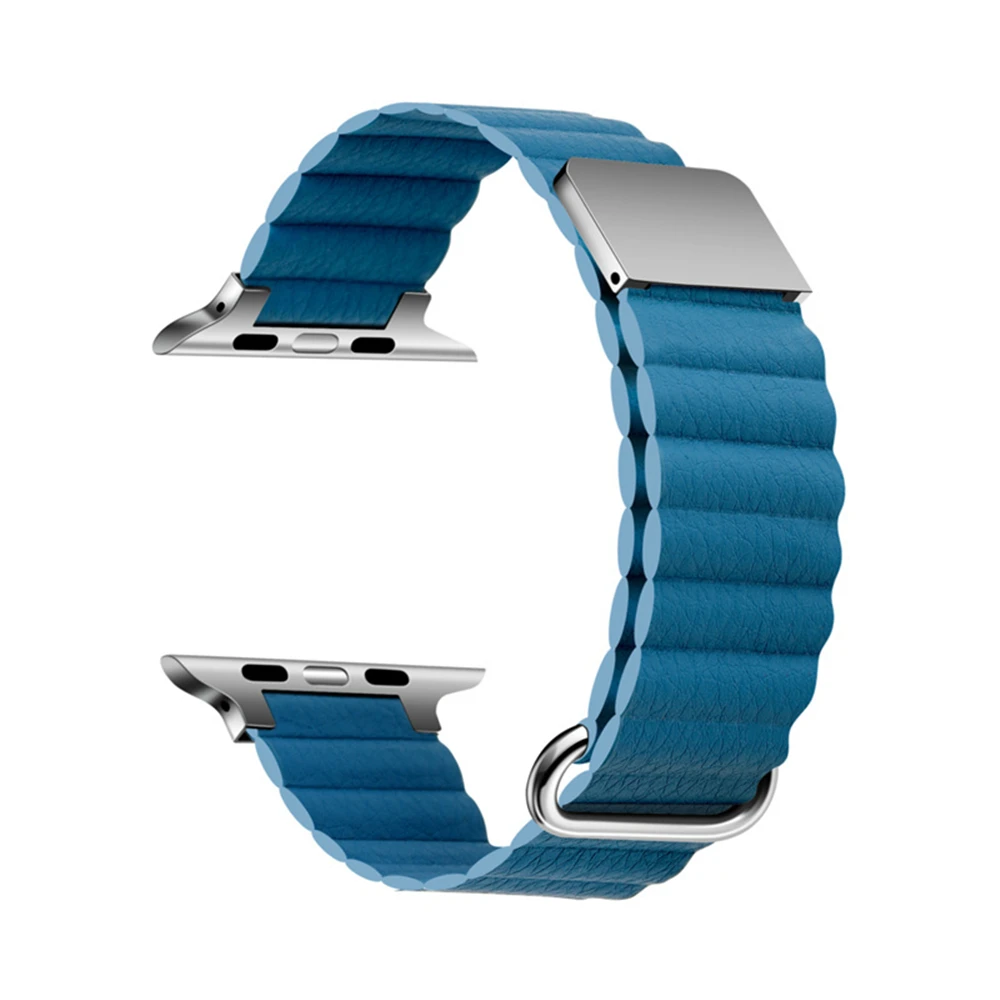 Elegant Leather Magnetic Strap for Smartwatch - Women's Fashion Bracelet