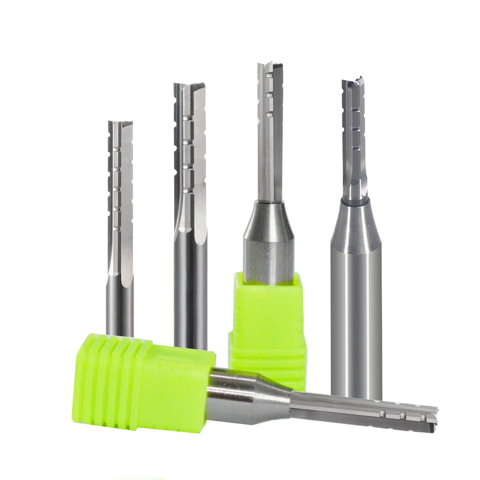 

1Pcs 4mm 6mm 12.7mm TCT 3 flutes file tooth straight groove milling cutter woodworking carving machine trimming chip woodworking