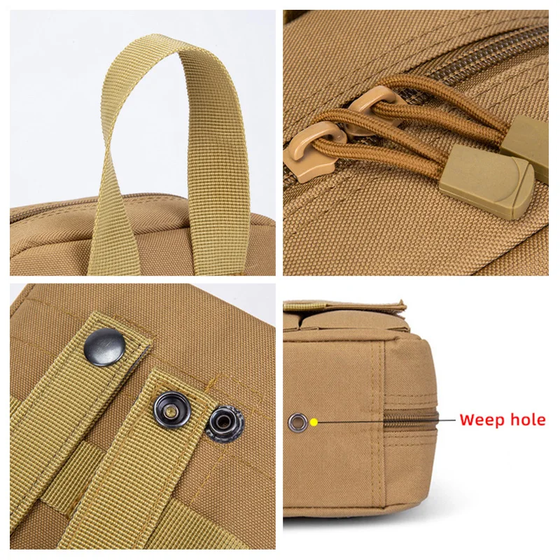 Sports Tactical Chest Storage Bag Mountaineering Camping Riding Fanny Pack Molle Training Hanging Bags Multi-functional Y26A
