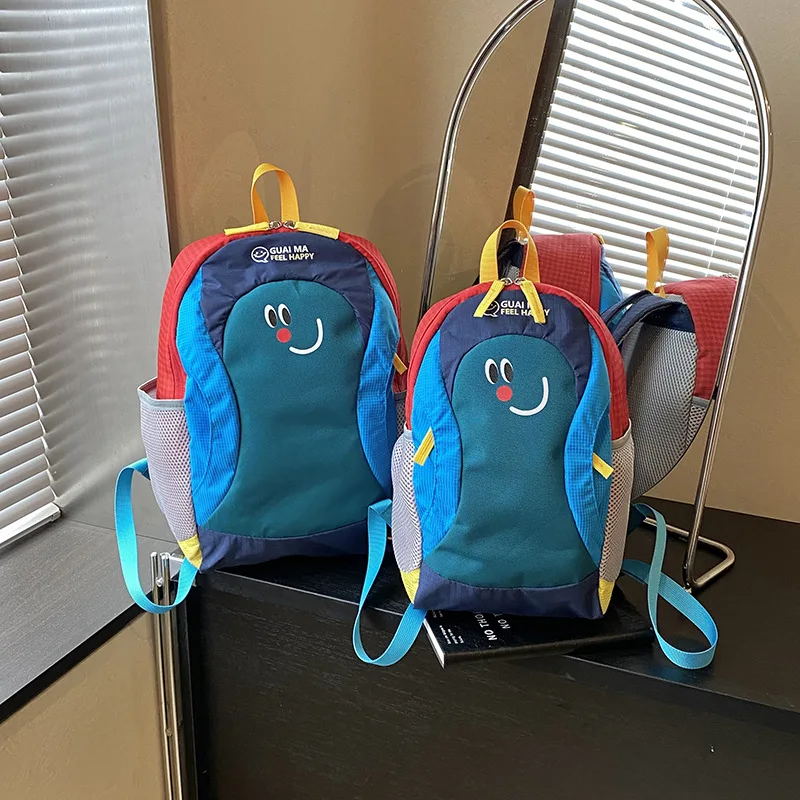 Zaino alla Moda con Abbinamento di Colori, Leggero, Unisex, per Escursioni e Viaggi, Grande Capacità, Borsa Scolastica per Studenti - immagine 2