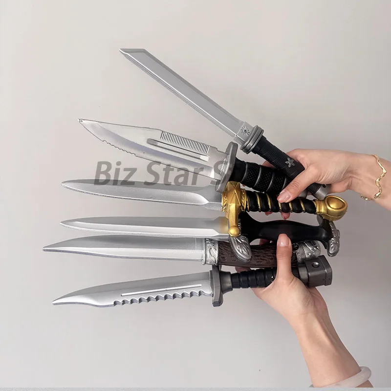 The Witchers 3 Foam Stage Props Western Short Sword PU Cos Props Geralt Hunting Knife Safety Toys Samurai Medieval Sword Gifts