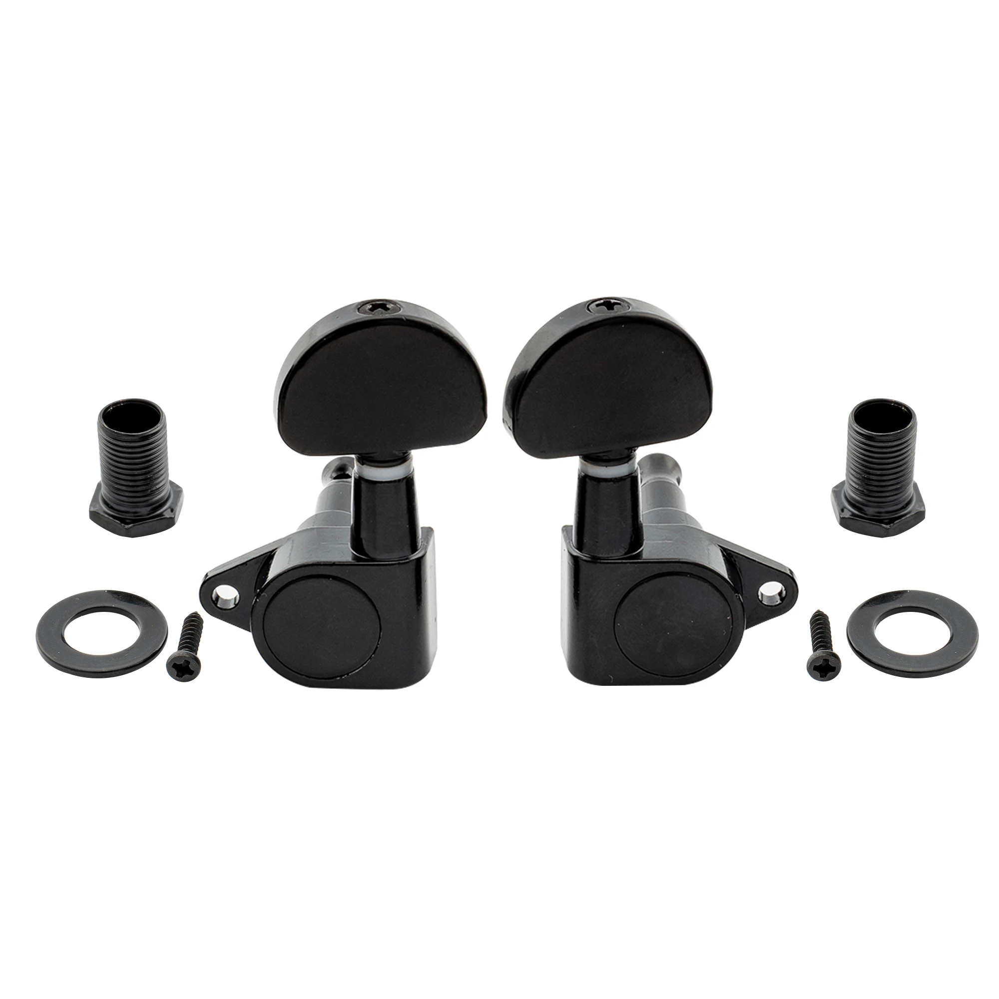Musiclily Basic 3R3L 15:1 Ratio Vollständig versiegelte Mechaniken Mechaniken Stimmwirbel Tasten rechtwinklige Schraube für akustische E-Gitarre – Detail 16