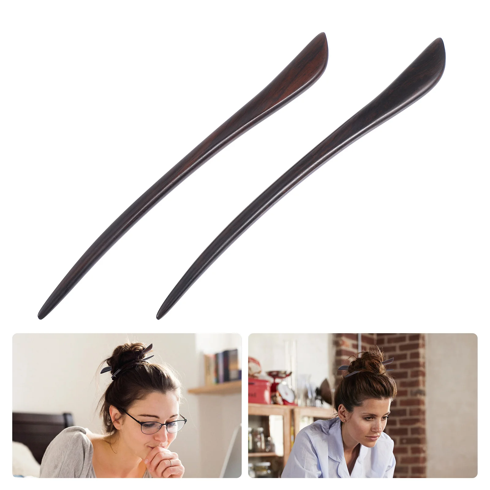 

2pcs Oriental Hairpin Ancient Hair Chopstick Vintage Headdress Hanfu Hair Fork