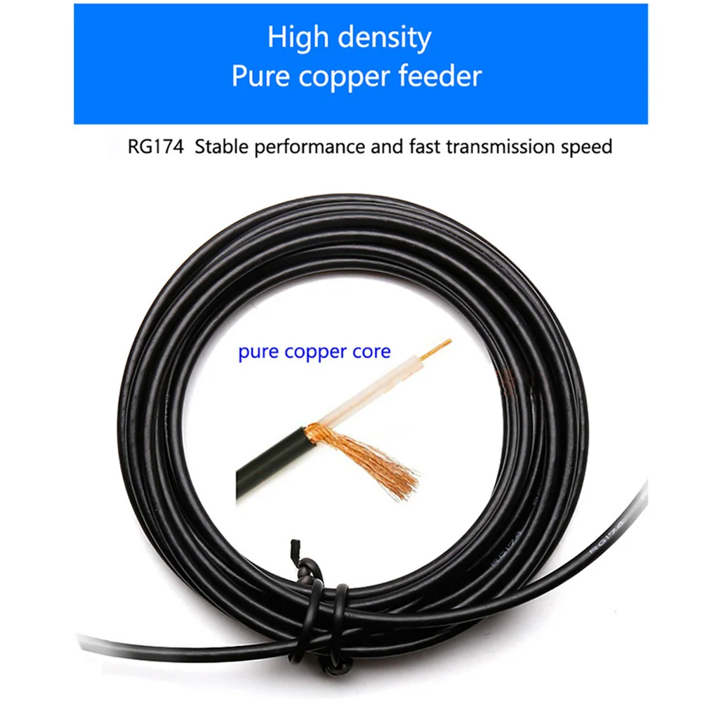 433MHz 7dBi hight 이득 무 지향성 안테나 스마트 홈 데이터 전송 인터폰 LORA 모듈 용 마그네틱베이스 10ft 케이블