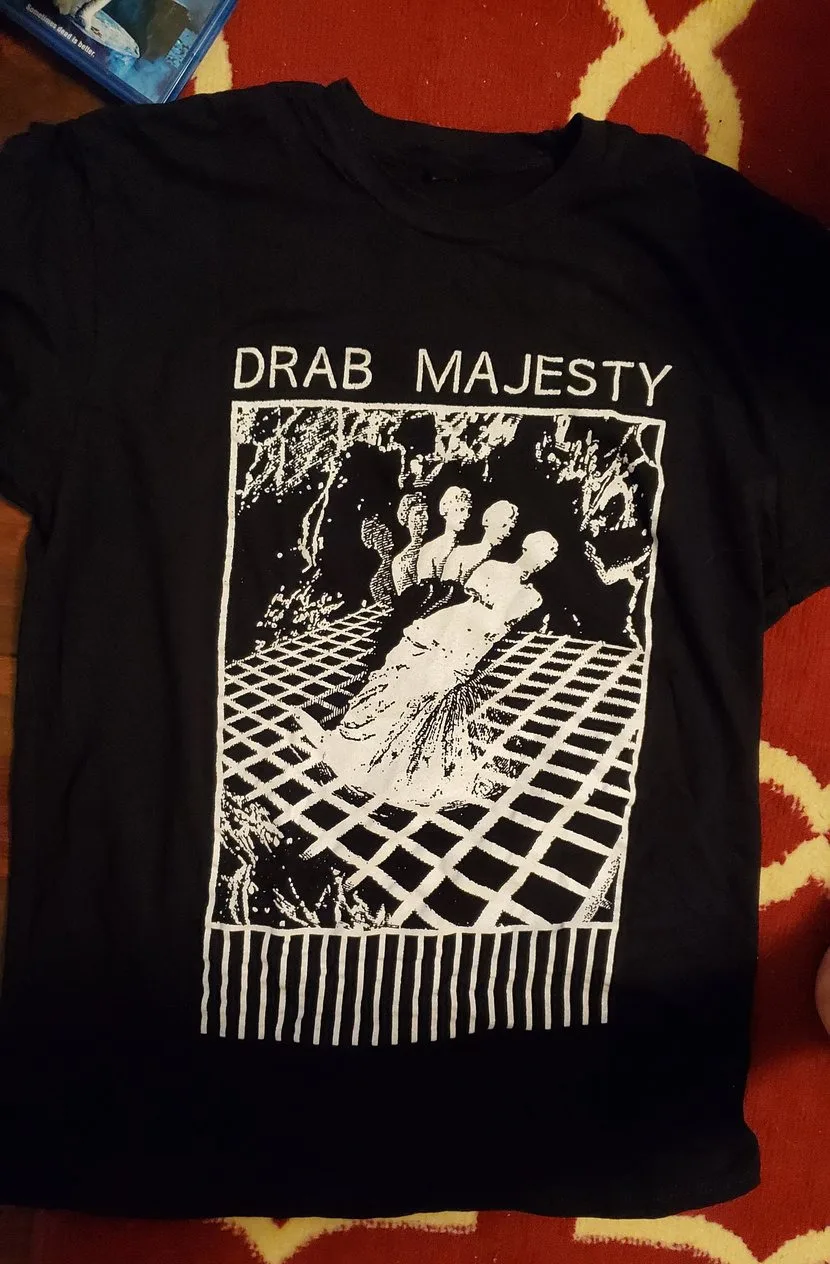 Drab Majesty Band Music Concert T-Shirt Nera In Cotone S-234Xl 1 P1090 Maniche Lunghe O Corte