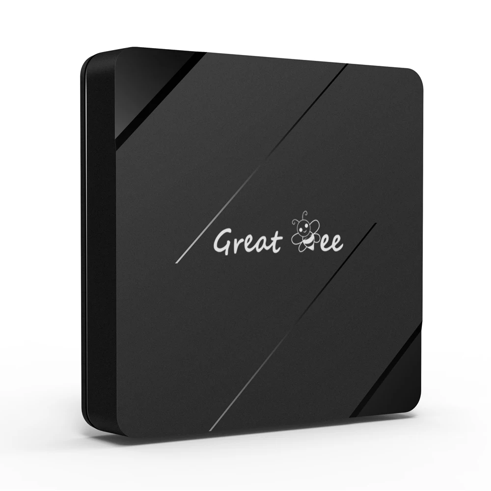 Great Bee New Arabic TV Box, Greatbee 2GB+16GB 2.4G & 5.0G Dual Wi-Fi Arab 4K Media Player Smart Set Top Boxes 2