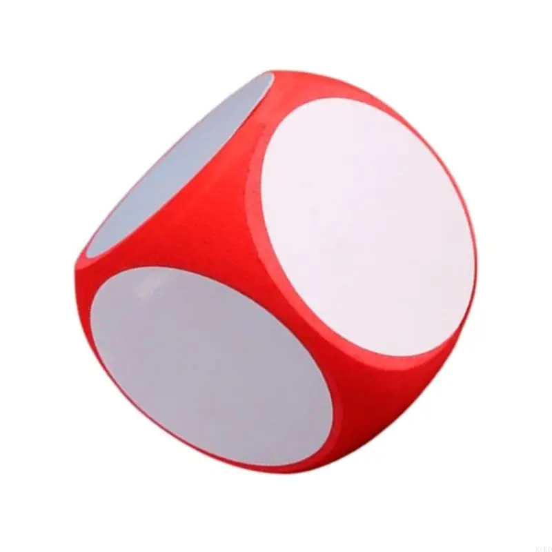 K1KD Oversized Dices Blank Erasable Dices 15cm Foam for Math Teaching Class Board Game, Kid Educational Toy Game