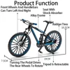 1:8 Scale Off-road Mountain Bike Model Miniature Toys Alloy Diecast Shock Absorption Doodle Road Racing Bicycles Kids Gifts 3