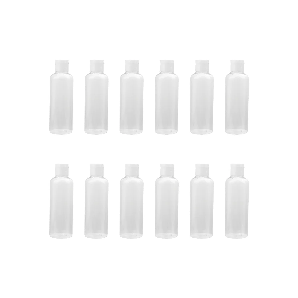 

12pcs Empty Bottles Refillable Tubes Bottles Squeeze Lotion Bottles with Cap for Home Outdoor 100ml White