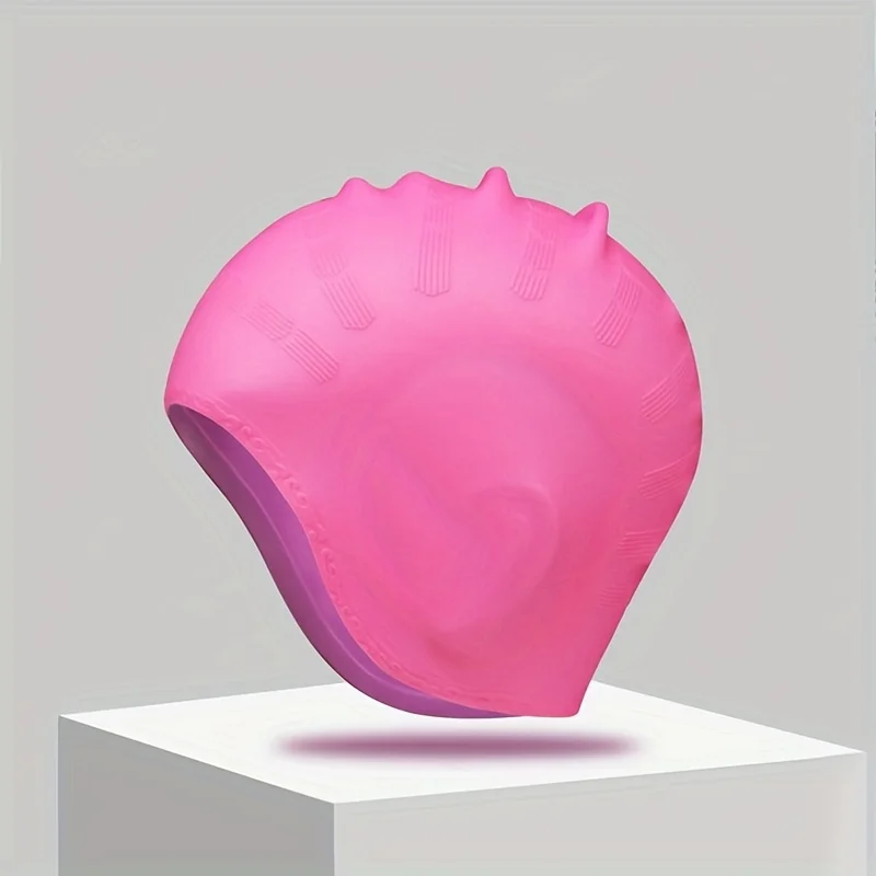 Extra-Strong Silicone Swimming with Ear Pockets-Comfort-Fit for Long Hair, Quick-Drying, Hair-Saving Design-Perfect for Adu