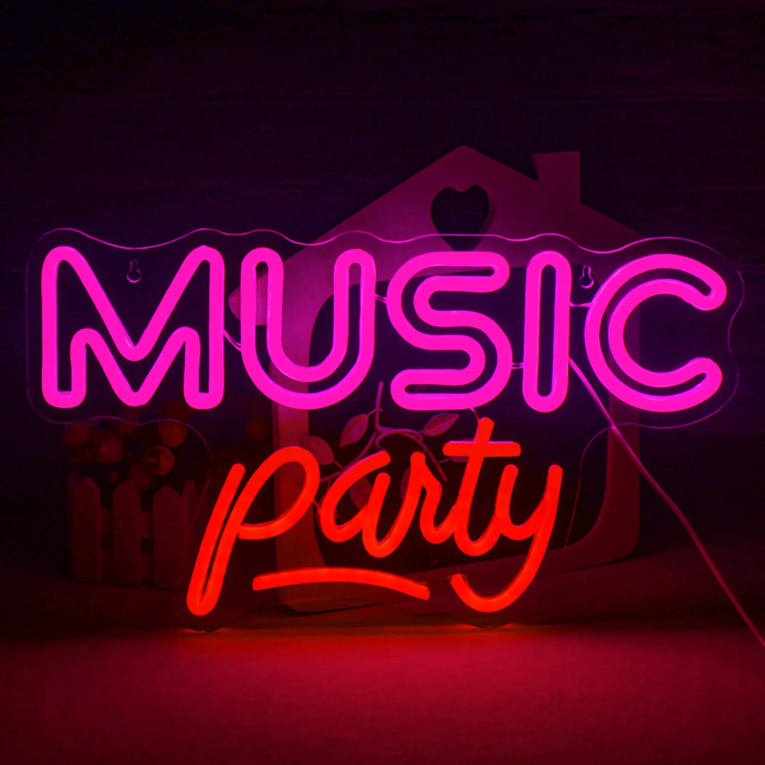 Music Party Neon Sign Music Room Led Neon Light For Party Room Decoration Art Sign Wall Home Party Bar Studio Man Cave Decor