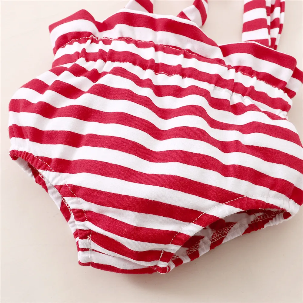 ZAFILLE 3Pcs 4th Of July Baby Outfits Stars Striped Printed Kids Toddler Costume Girls Outwear Summer Newborn Girls Clothes Set sun baby clothing set