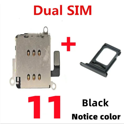 AliSunny Dual Sim Card Reader with Tray Slot Holder Adapter
