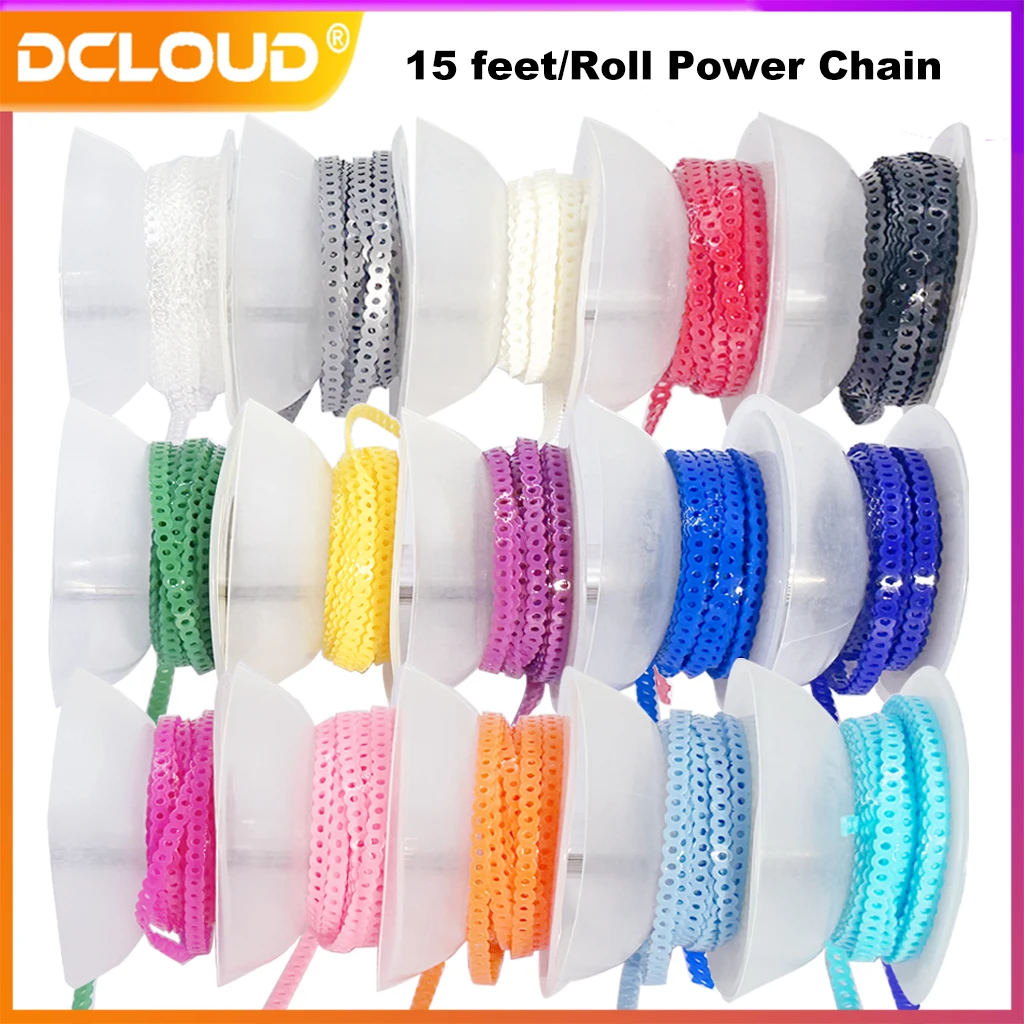 Catena Acciaio Elastici Ortodontici Elastolink Ultra Power – 10 Rotoli, Catena Continua, 15 Piedi, Per Apparecchio Elastico Per Apparecchio Dentale - Foto 6