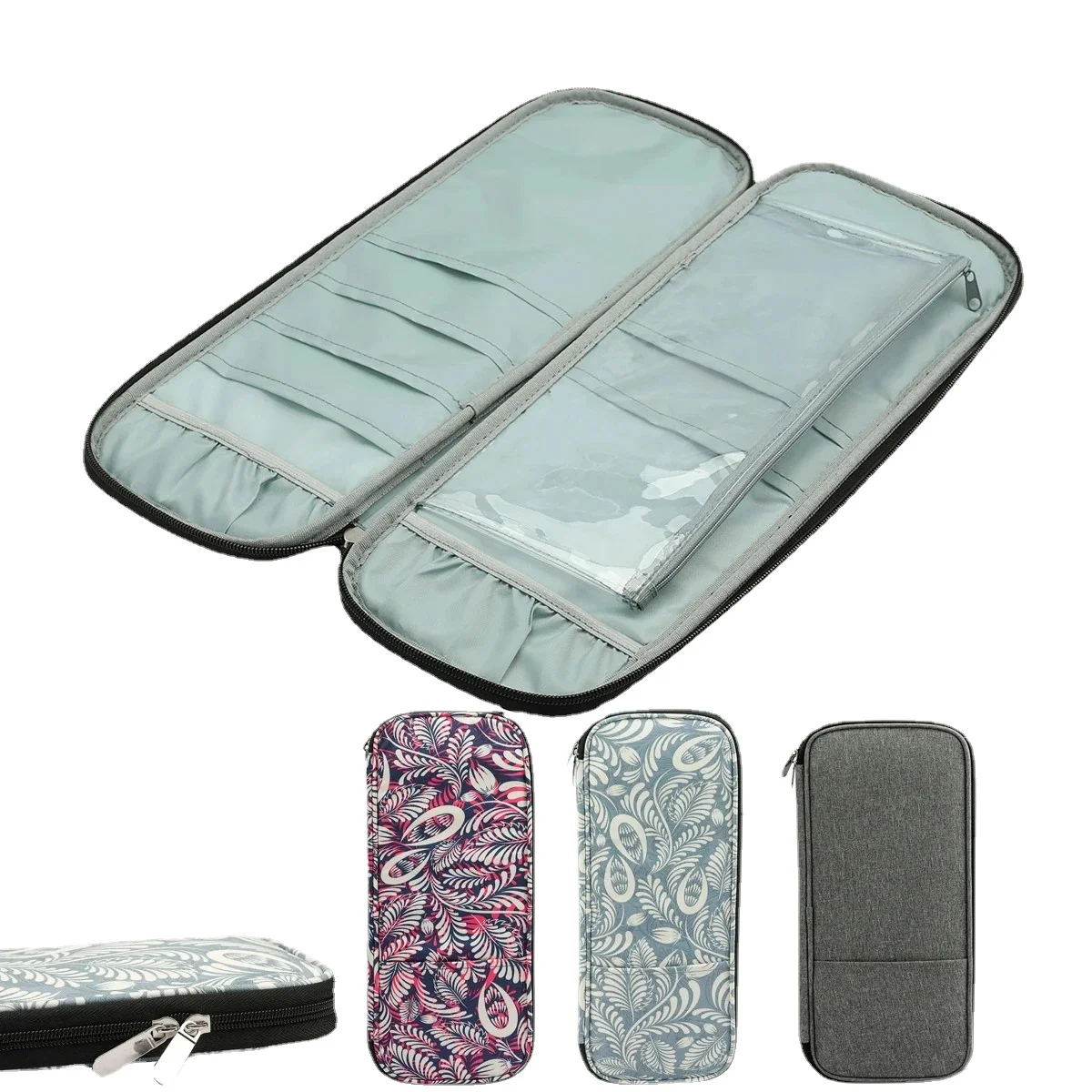 Empty Knitting Needles Storage Bag Knitting Kit Case Organizer Bag for Crochet Hooks Sewing Accessories Kit Storage