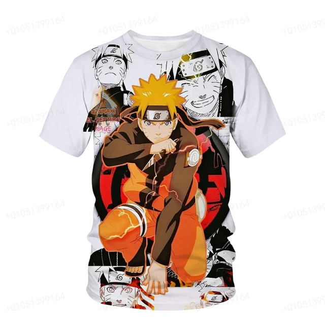 Naruto Classic Sasuke Repeat Name Crew Neck Short Sleeve Royal Blue Boy's  T-shirt-Medium