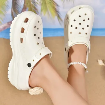 2026 Eva Platform Thick-soled Slippers Woman Popular Design Shoes Non-slip Outdoor Slippers Unique Features Women Sandals 1