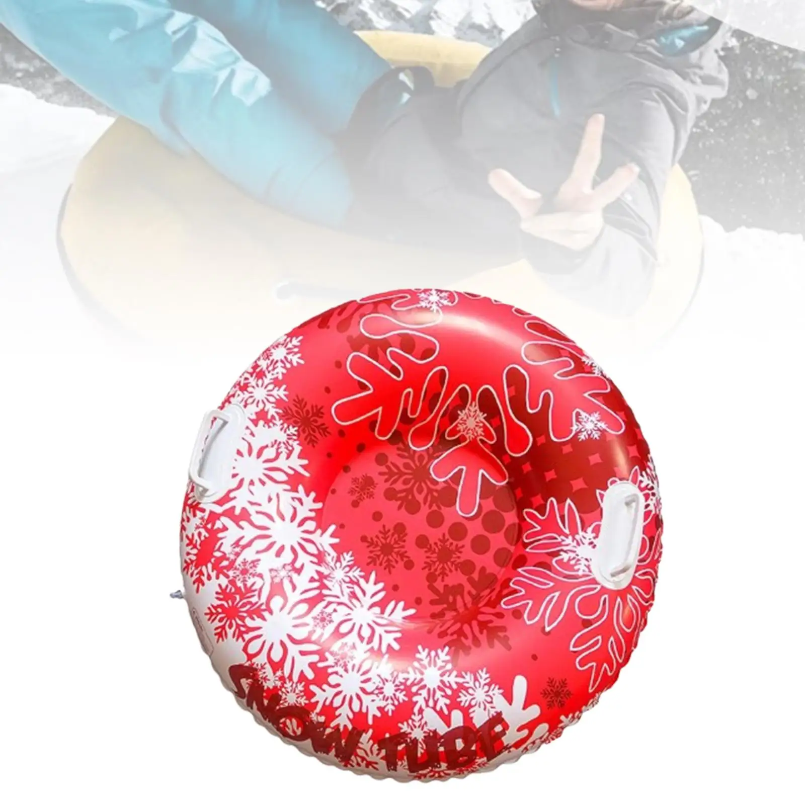 Inflatable Tube Sleigh Sledge Gift Portable Inflatable Sled for Holiday Family
