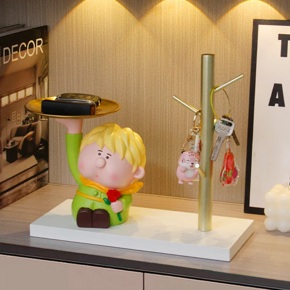 

Аксессуары для дома, скульптура принца, Женская свобода, вход, брелок для хранения ключей, украшение для гостиной, декоративные подарки, домашний декор