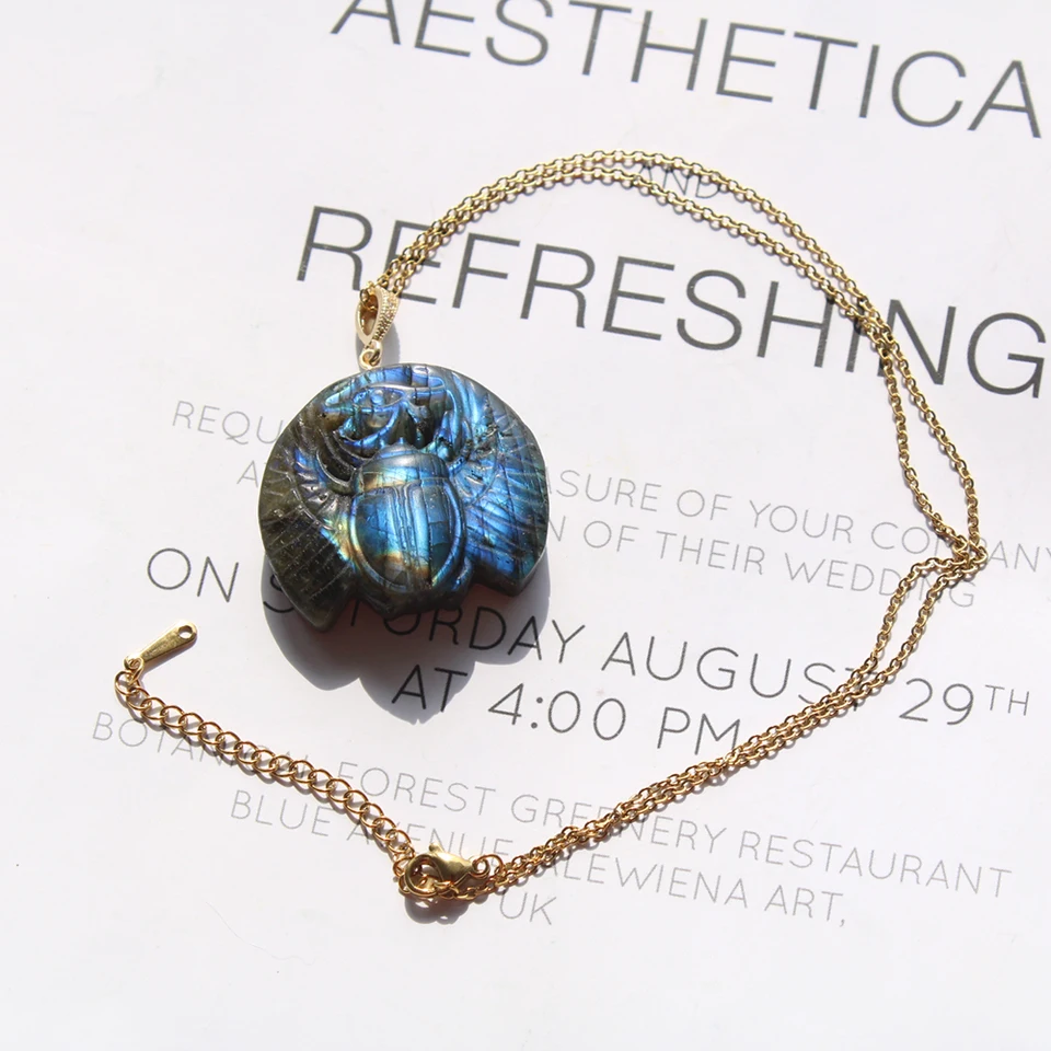 Anillo de escarabajo escarabajo de ónix verde tallado, image size:960x960