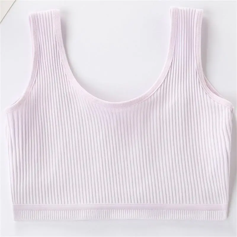 Girls Bras Age 8-16 Years Cotton Teens Girls Sponge Tank Top Teenage Girl Underwear Kids Vest Sports Top Comfotable Fitness Bras sports bra womens bras sports underwear crop tops gym top sports tank top gym tank top