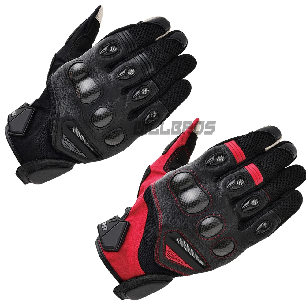 Rst418 Guanti In Rete Rossa Nera Da Uomo Ciclismo Equitazione Scooter Touring Off-Road Moto Racing Summer Guantes